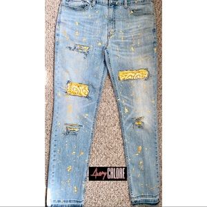 Custom Men Bandana Jeans
